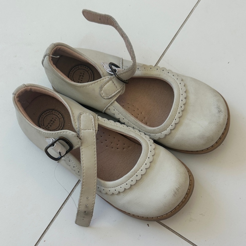 Whim + wander Classic cream Kids Mary Jane Shoes 13